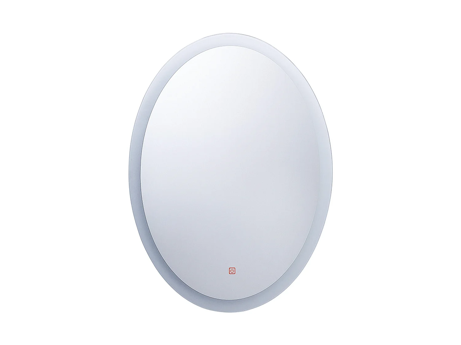 Badkamerspiegel met LED zilver 60 x 80 cm VIRIAT