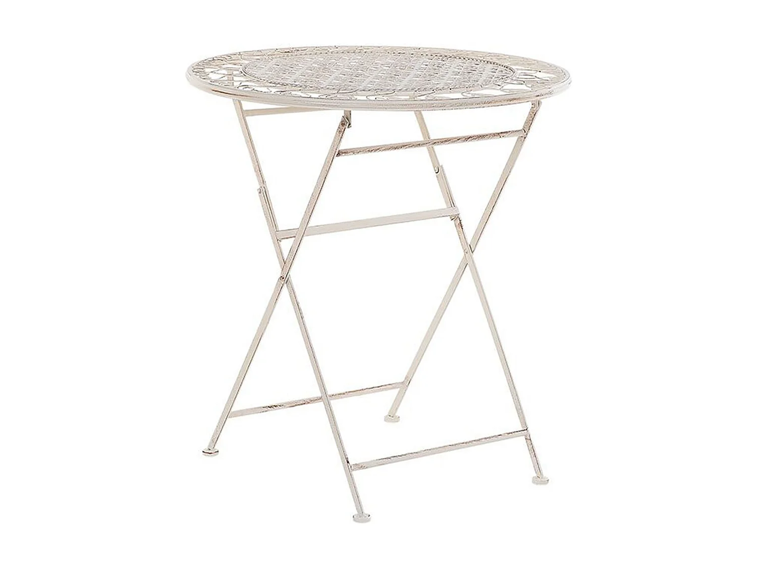 Balkontafel metaal beige ø 70 cm TRIESTE