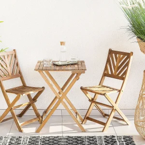 Bistroset Inklapbaar TERNI Hout Bruin Bistroset Inklapbaar TERNI Hout Bruin