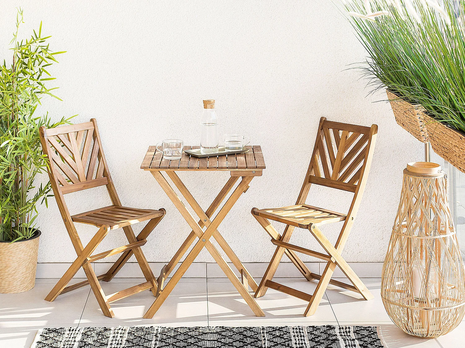Bistroset Inklapbaar TERNI Hout Bruin