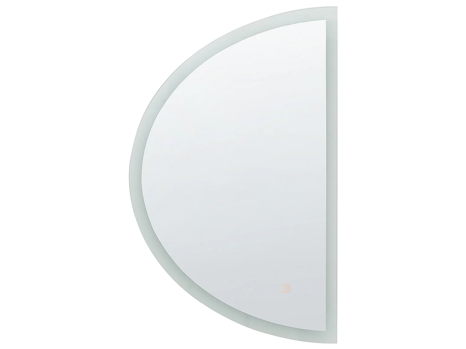 Badkamerspiegel met LED zilver ø 80 cm BEZONS