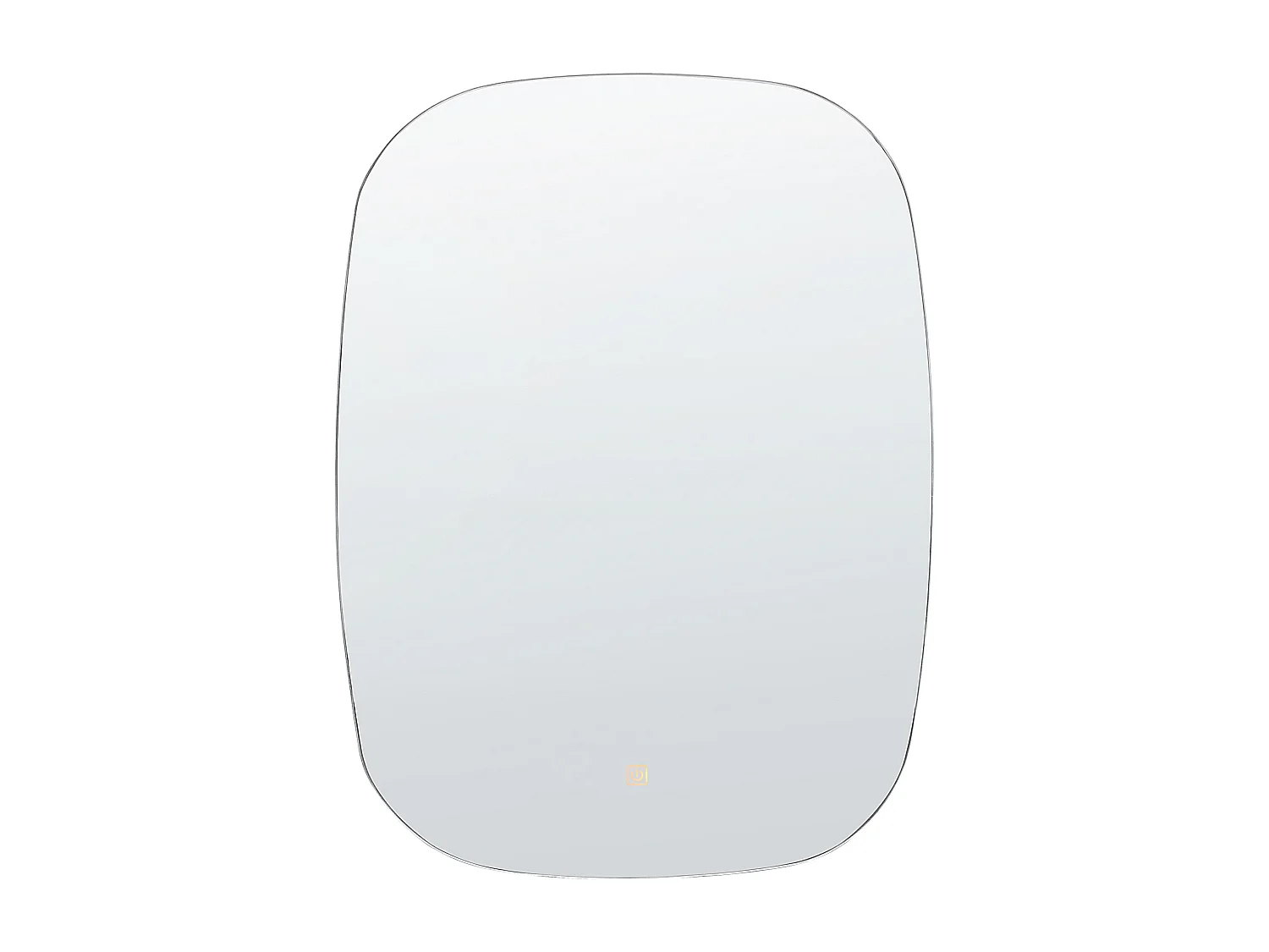 Badkamerspiegel met LED zilver ø 78 cm BERGERAC
