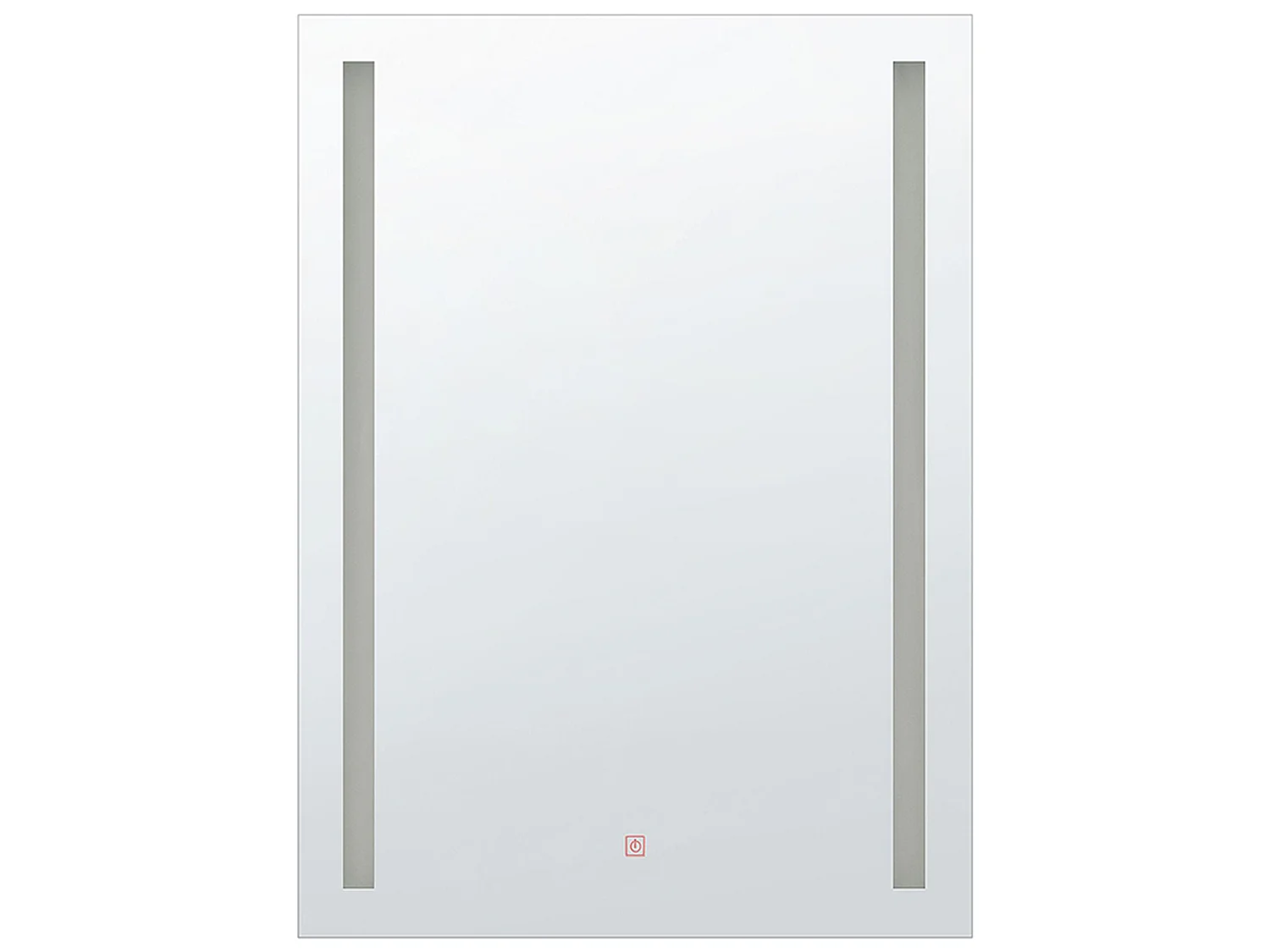 Badkamerspiegel met LED zilver 60 x 80 cm MARTINET