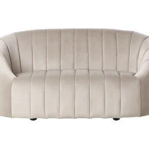 Bank MALUNG Fluweel Beige 2-zitter