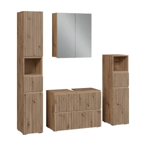 Badkamermeubelset ambachtelijk 80x35x58 takumi