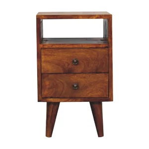 Artisan Furniture Massief hout Mini Classic Kastanje Houten Nachtkastje Artisan Furniture Massief hout Mini Classic Kastanje Houten Nachtkastje