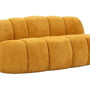 Ball 2-zitsbank, mosterdgeel, modern en levendig design. Ball 2-zitsbank, mosterdgeel, modern en levendig design.