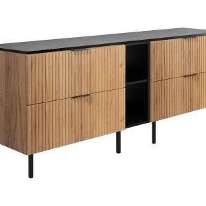 Badkamermeubel, Craft eiken/zwart + zwart handvat, 140 x 57 x 46 cm Badkamermeubel, Craft eiken/zwart + zwart handvat, 140 x 57 x 46 cm