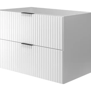 Badkamermeubel, Mat Wit, 80 x 57 x 46 cm