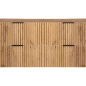 Badkamermeubel, Craft eiken + zwart handvat, 120 x 57 x 46 cm Badkamermeubel, Craft eiken + zwart handvat, 120 x 57 x 46 cm