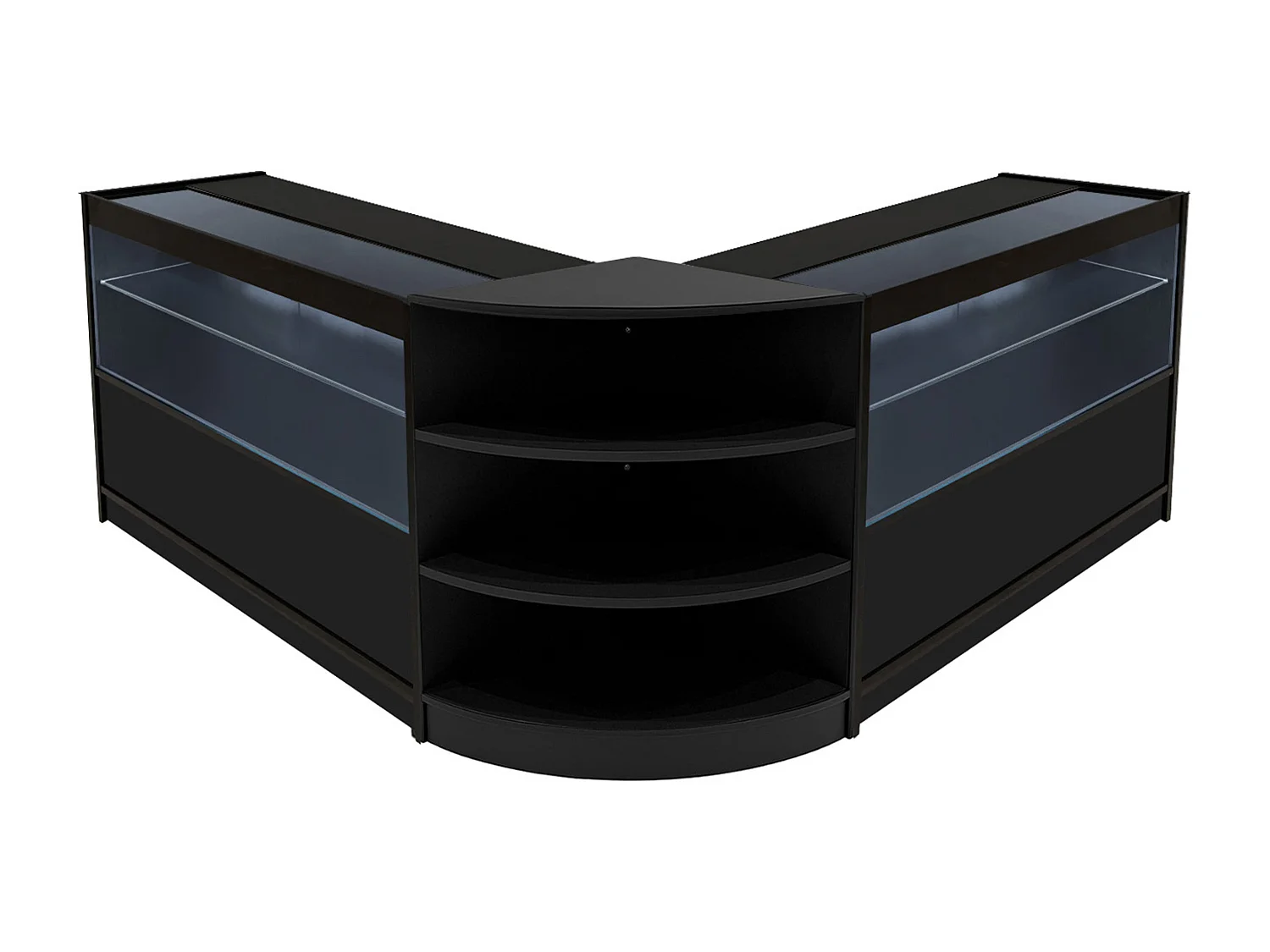 Andromeda LED Winkel Toonbank Set LM60 & 2 x C1200 - Zwart