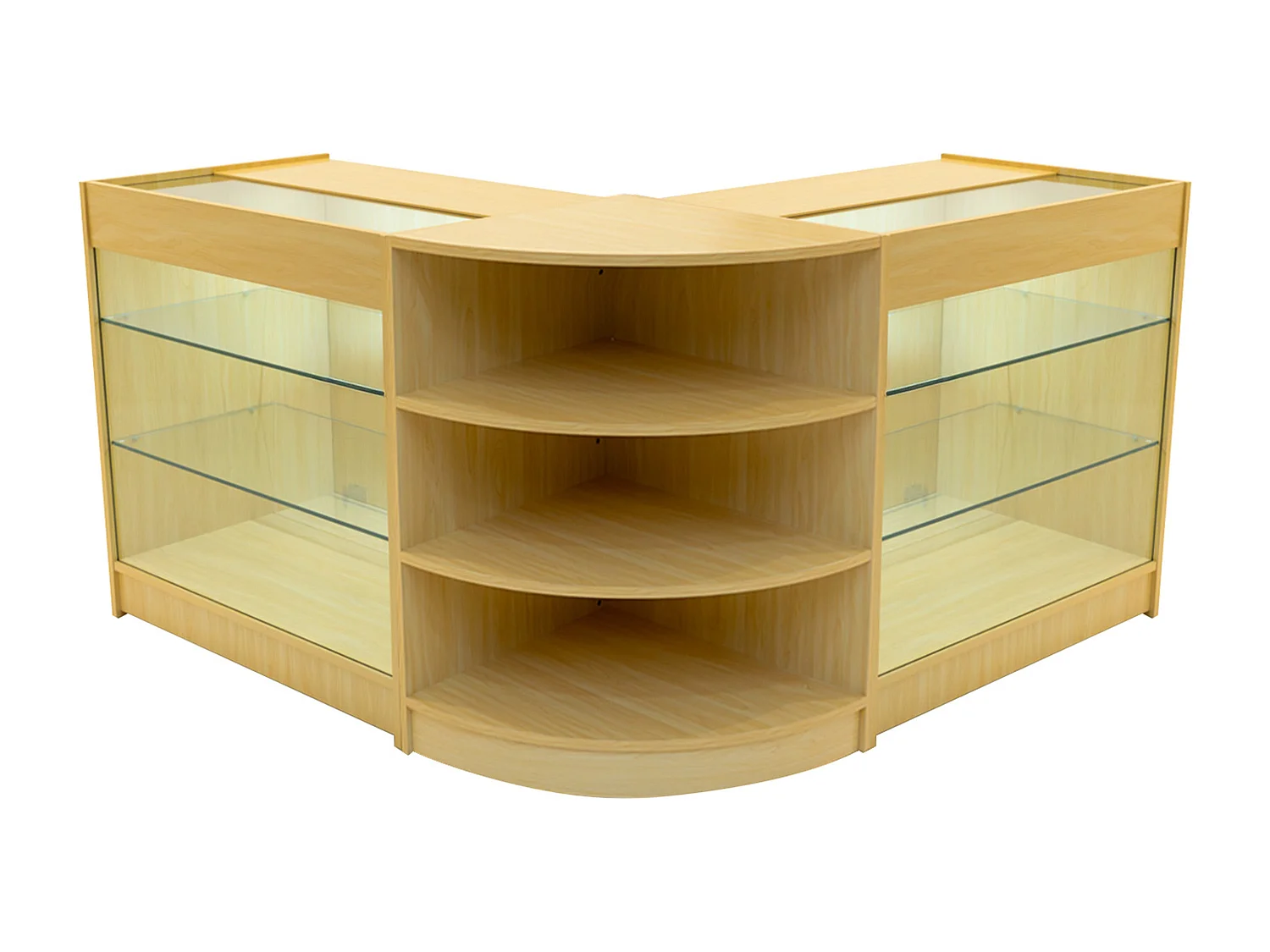 Apollo LED Winkel Toonbank Set LM60 & 2 x K900 - Esdoorn