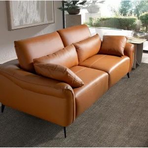 3-zitsbank bruin leer 6208 ANGEL CERDA
