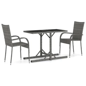 3-delige Tuinset grijs 3-delige Tuinset grijs