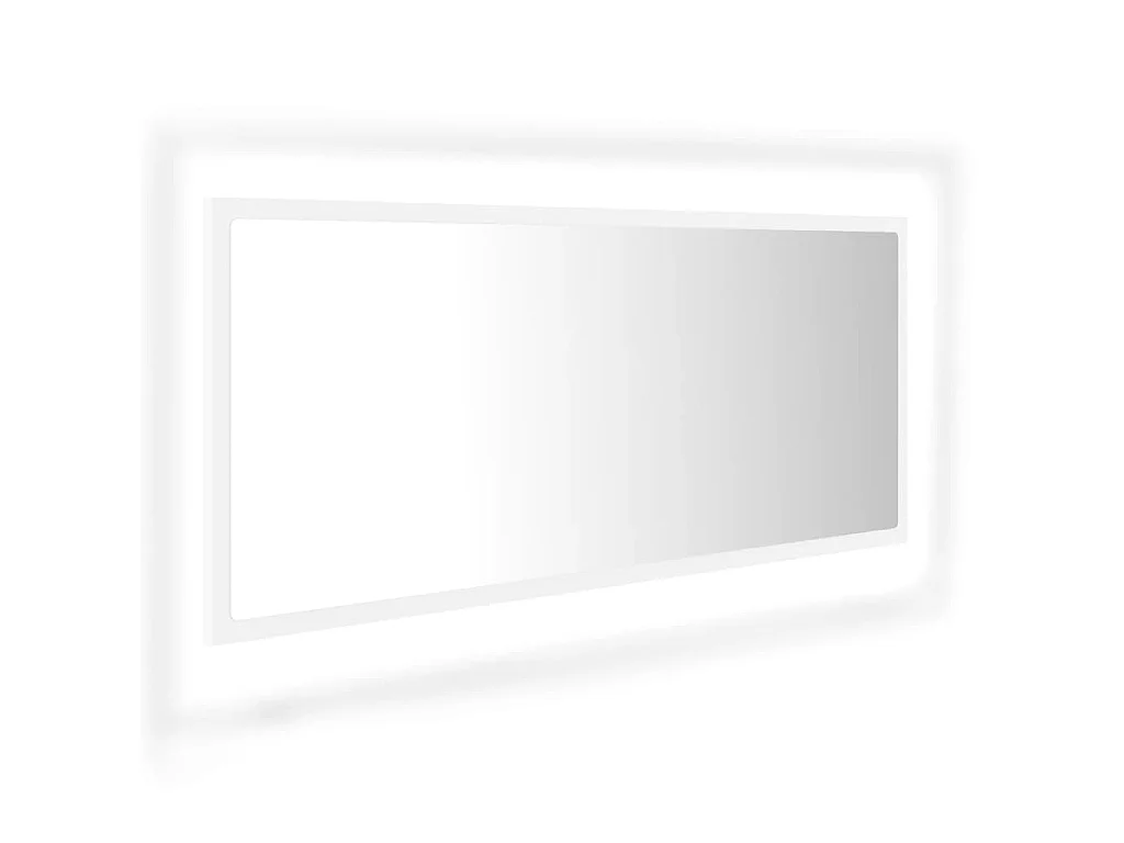 Badkamerspiegel LED 100x8,5x37 cm acryl wit