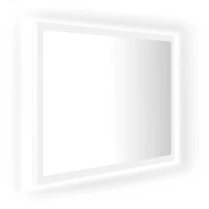 Badkamerspiegel LED 60×8,5×37 cm acryl wit Badkamerspiegel LED 60×8,5×37 cm acryl wit