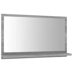 Badkamerspiegel 60×10,5×37 cm bewerkt hout grijs sonoma eiken Badkamerspiegel 60×10,5×37 cm bewerkt hout grijs sonoma eiken