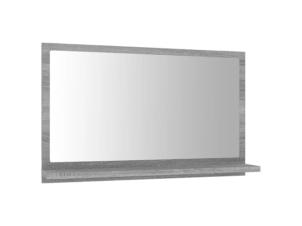 Badkamerspiegel 60x10,5x37 cm bewerkt hout grijs sonoma eiken