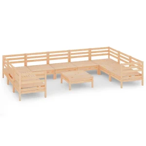 10-delige Loungeset massief grenenhout 10-delige Loungeset massief grenenhout
