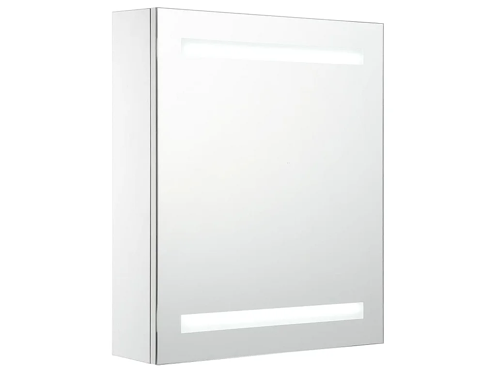 Badkamerkast met spiegel en LED 50x13,5x60 cm