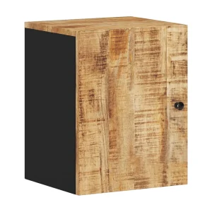 Badkamerwandkast 38x33x48 cm massief mangohout