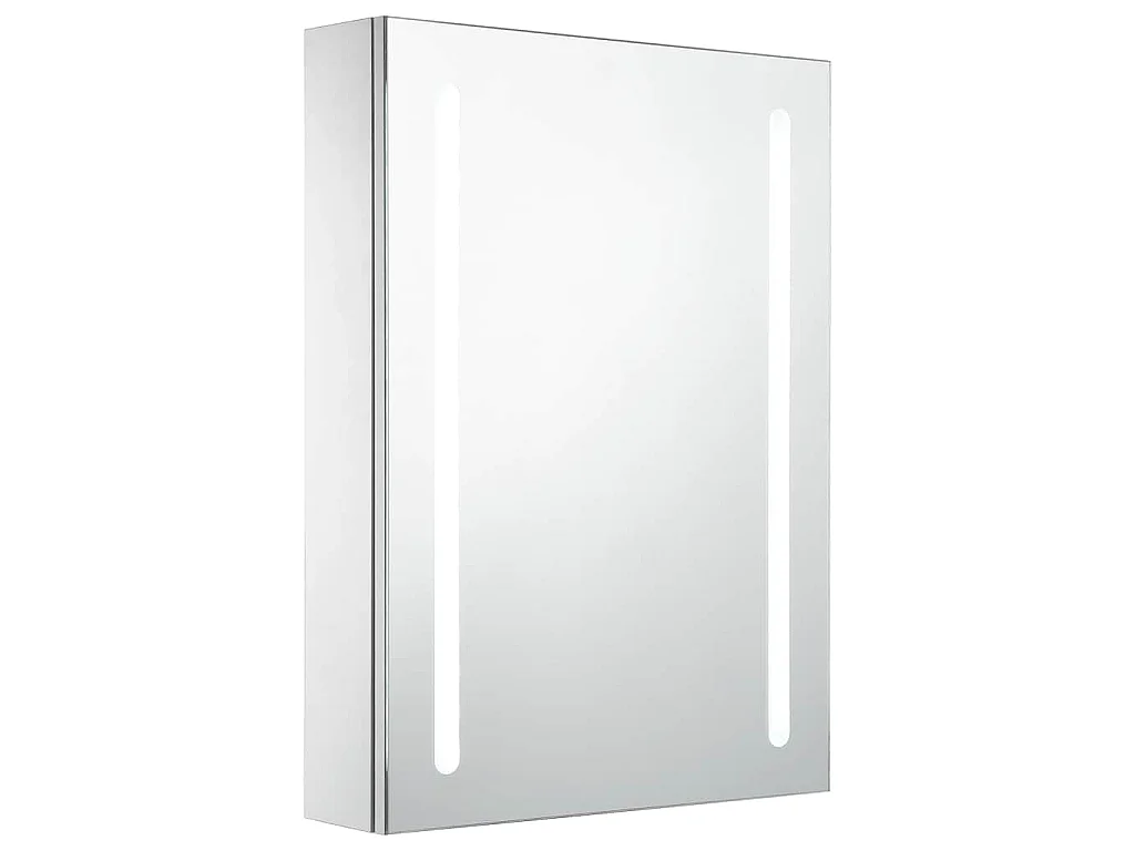 Badkamerkast met spiegel en LED 50x13x70 cm