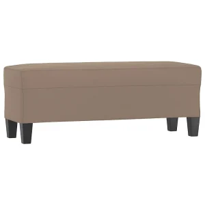 Bankje 100x35x41 cm microvezelstof taupe Bankje 100x35x41 cm microvezelstof taupe