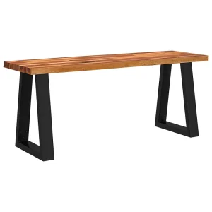 Bankje met natuurlijke rand 110 cm massief acaciahout Bankje met natuurlijke rand 110 cm massief acaciahout