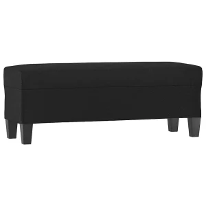 Bankje 100x35x41 cm kunstleer zwart Bankje 100x35x41 cm kunstleer zwart