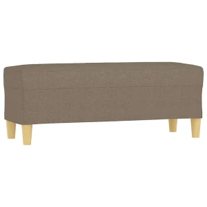 Bankje 100x35x41 cm stof taupe Bankje 100x35x41 cm stof taupe