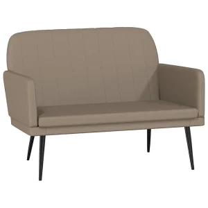 Bankje 107x80x81 cm kunstleer cappuccinokleurig Bankje 107x80x81 cm kunstleer cappuccinokleurig