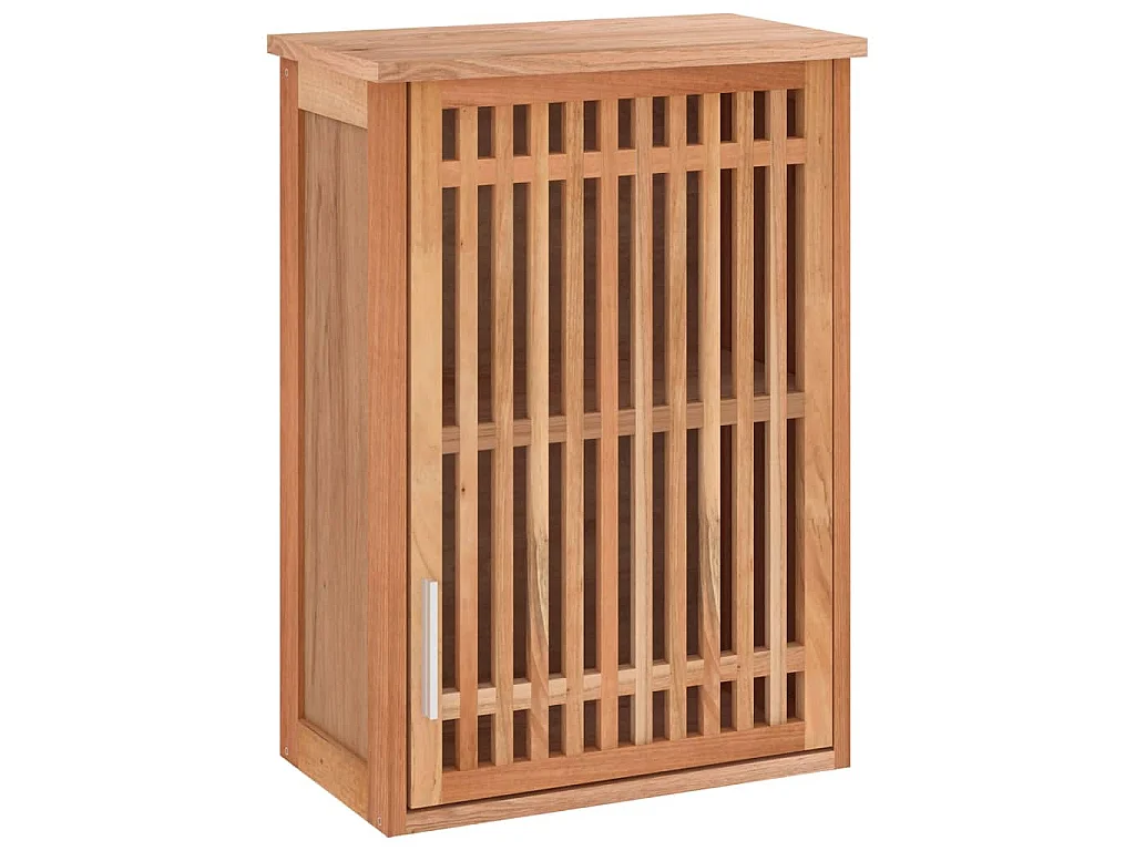 Badkamerkast wandgemonteerd 42x23x60 cm massief walnotenhout