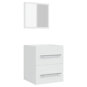 Badkamerkast met spiegel 41×38,5×48 cm wit Badkamerkast met spiegel 41×38,5×48 cm wit