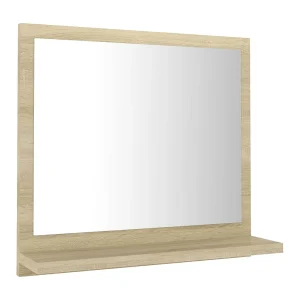 Badkamerspiegel 40×10,5×37 cm bewerkt hout sonoma eikenkleurig Badkamerspiegel 40×10,5×37 cm bewerkt hout sonoma eikenkleurig