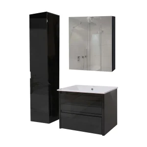 Badkamerset MCW-B19b,  zwart