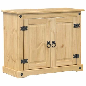 Badkamer wastafelkast Corona 73x33x60 cm massief grenenhout Badkamer wastafelkast Corona 73x33x60 cm massief grenenhout
