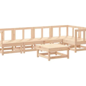 6-delige Loungeset massief grenenhout 6-delige Loungeset massief grenenhout