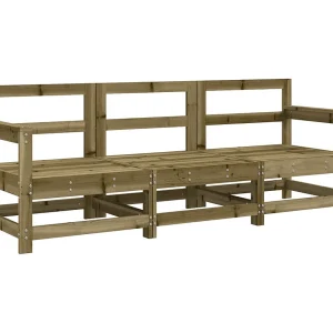 3-delige Loungeset geïmpregneerd grenenhout 3-delige Loungeset geïmpregneerd grenenhout