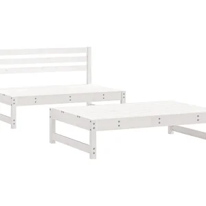 2-delige Loungeset massief grenenhout wit 2-delige Loungeset massief grenenhout wit