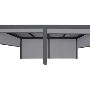 Aluminium pergola MCW-L41 met 6x zijwand, antraciet Aluminium pergola MCW-L41 met 6x zijwand, antraciet