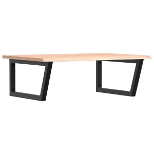 Badkamer wandschap staal en massief eikenhout