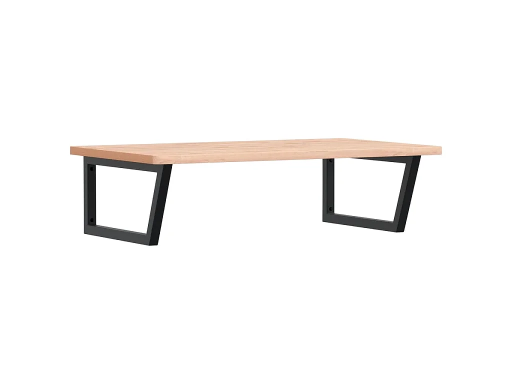 Badkamer wandschap staal en massief beukenhout