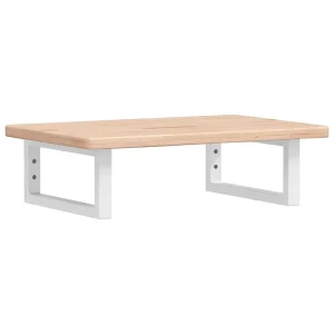 Badkamer wandschap staal en massief eikenhout