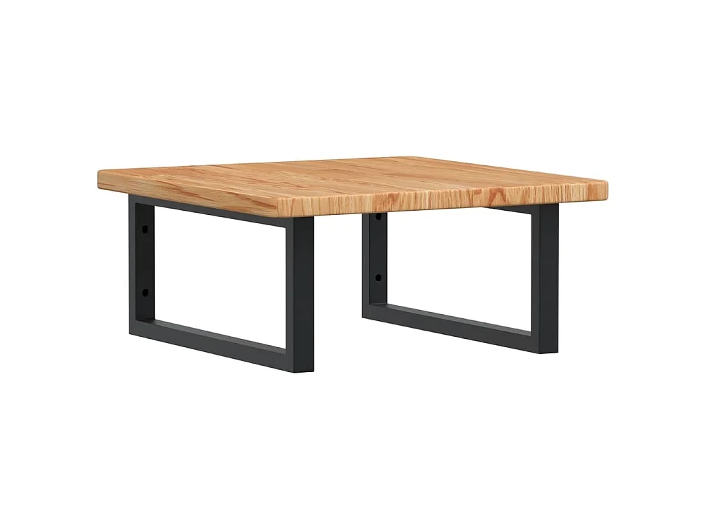 Badkamer wandschap staal en massief eikenhout