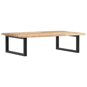 Badkamer wandschap staal en massief acaciahout Badkamer wandschap staal en massief acaciahout