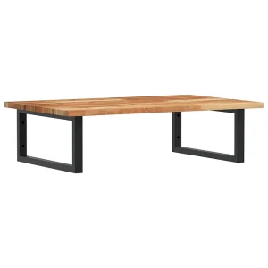 Badkamer wandschap staal en massief acaciahout Badkamer wandschap staal en massief acaciahout
