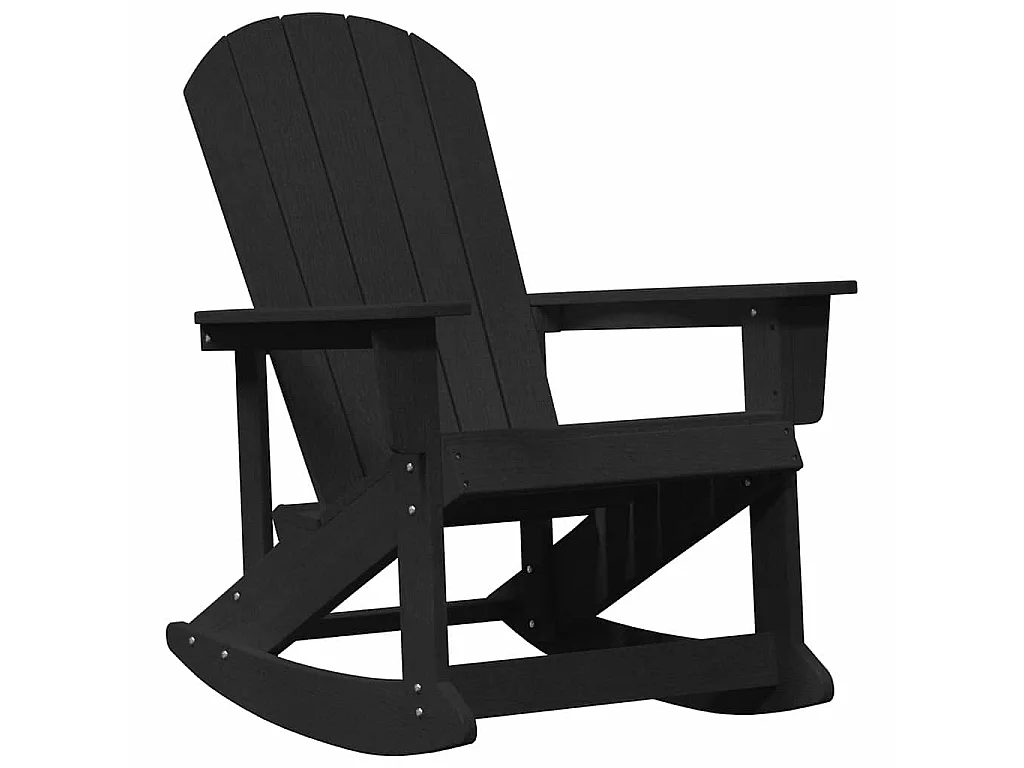 Adirondack Schommelstoel Zwart 92 x 73,5 x 92 cm HDPE