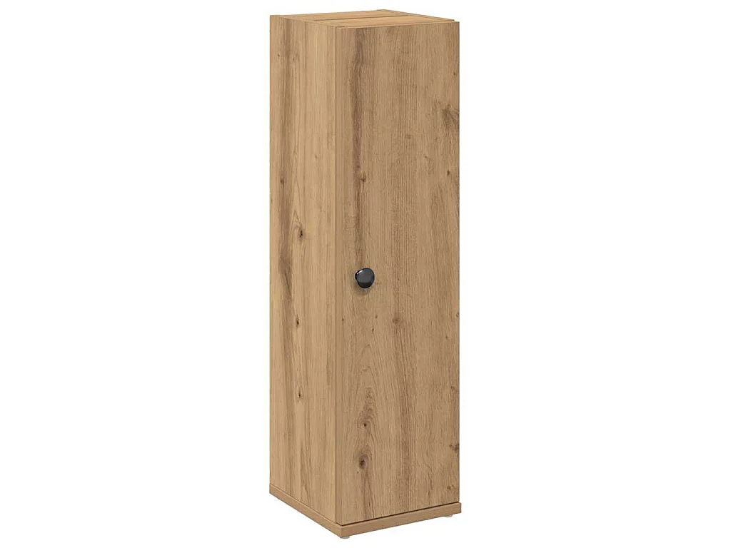 Badkamerkast met rolhouder 20,5x22x72 cm artisanaal eikenkleur