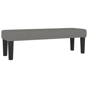 Bankje 100x30x30 cm stof donkergrijs Bankje 100x30x30 cm stof donkergrijs