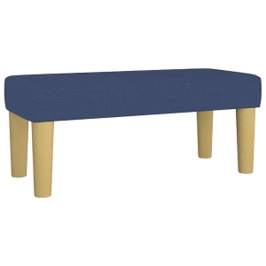 Bankje 70x30x30 cm stof blauw Bankje 70x30x30 cm stof blauw